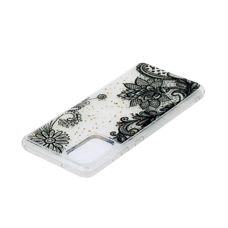 Coque Samsung Galaxy A51 glam motif dentelle