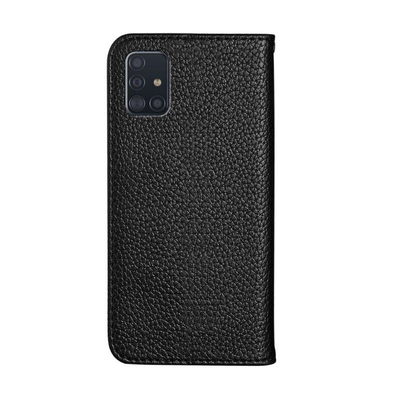 Flip cover Samsung Galaxy A51 simili cuir grainé