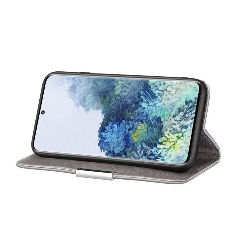 Flip cover Samsung Galaxy A51 simili cuir grainé