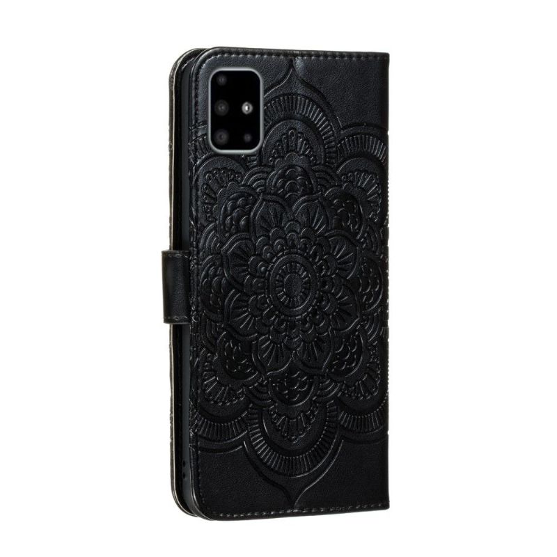 Housse Samsung Galaxy A51 Effet Cuir Mandala