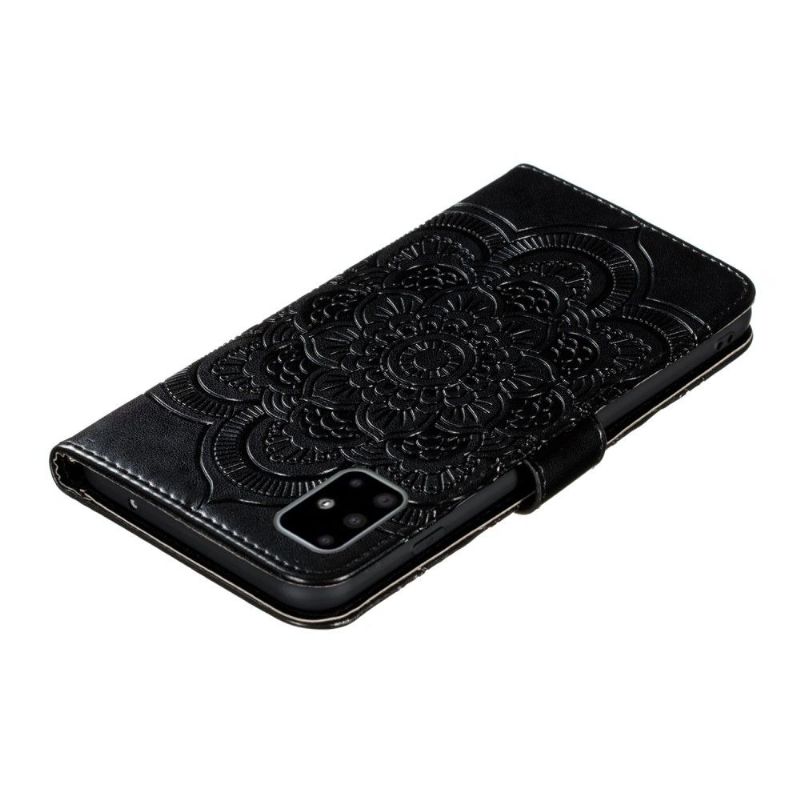 Housse Samsung Galaxy A51 Effet Cuir Mandala