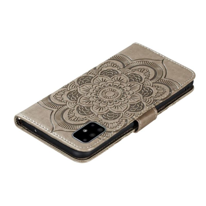 Housse Samsung Galaxy A51 Effet Cuir Mandala