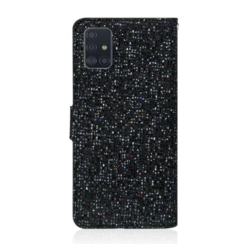Housse Samsung Galaxy A51 Glitter Porte Cartes