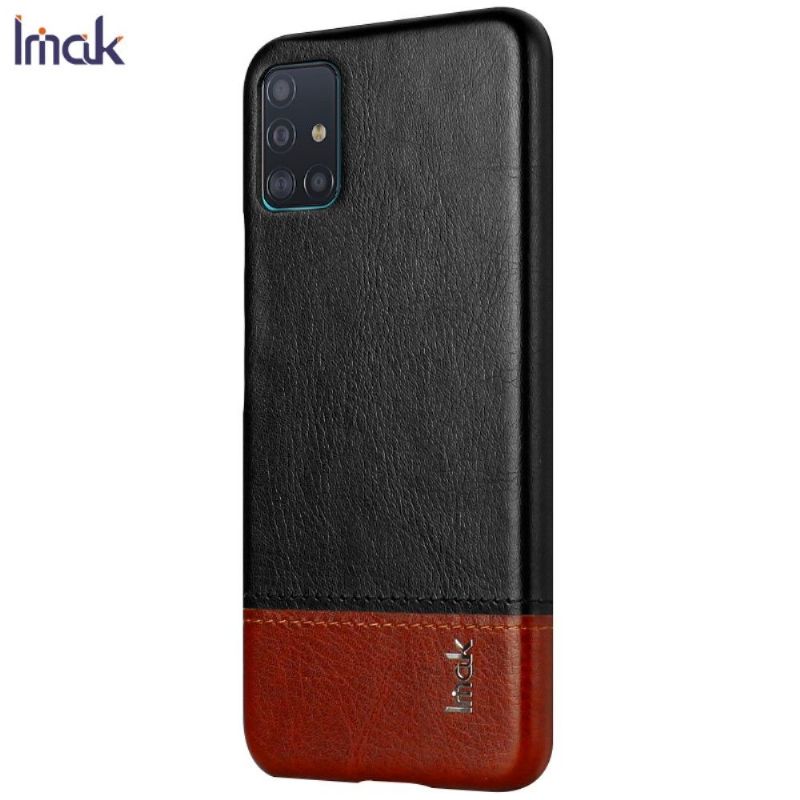 Samsung Galaxy A51 - Coque imak imitation cuir + verre trempé