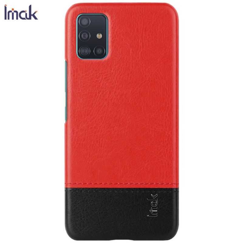 Samsung Galaxy A51 - Coque imak imitation cuir + verre trempé