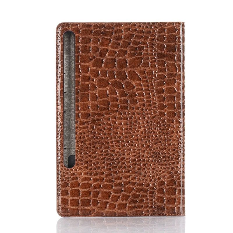 Housse Samsung Galaxy Tab S6 Simili Cuir Effet Croco