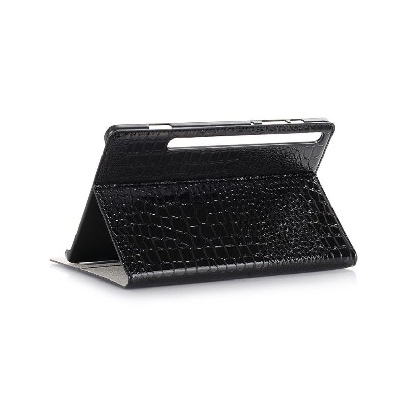Housse Samsung Galaxy Tab S6 Simili Cuir Effet Croco