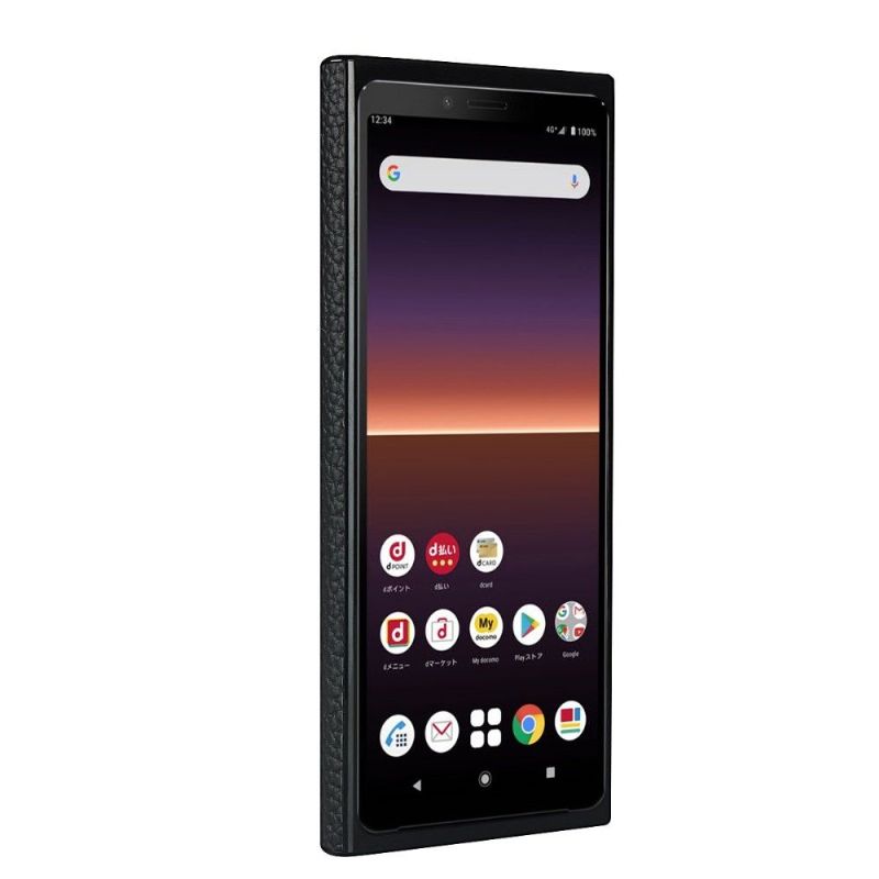 Coque Sony Xperia 10 II Effet Cuir avec Lanière