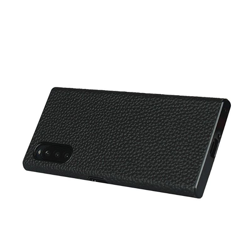 Coque Sony Xperia 10 II Effet Cuir avec Lanière