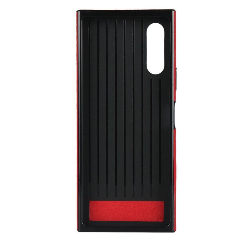 Coque Sony Xperia 10 II Effet Cuir avec Lanière