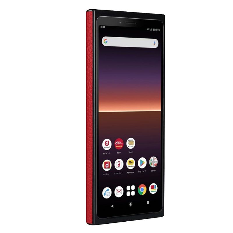 Coque Sony Xperia 10 II Effet Cuir avec Lanière