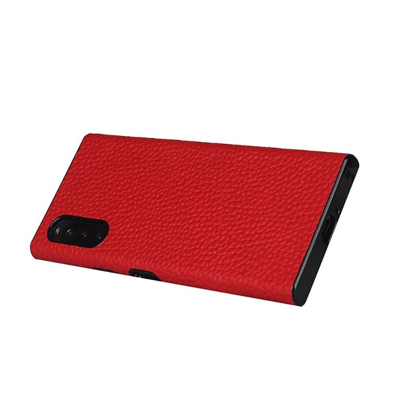 Coque Sony Xperia 10 II Effet Cuir avec Lanière